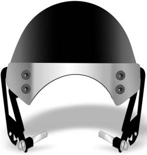 DAZZRIDE Unbreakable Headlight Chrome Visor Windshield For Hunter 350 Wind Deflector Bike Headlight Visor