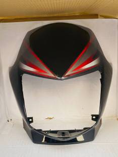 SHREE CB SHINE BLACK RED Bike Headlight Visor