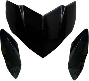 ARPIT ENTREPRISE Front headlight visor for pulsar 135-sport black Bike Headlight Visor
