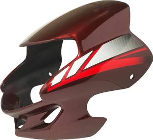 SHREE HF DELUX WINE RED Bike Headlight Visor