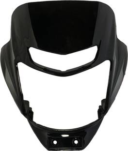 SHREE Bajaj Platina ES Black Grey Bike Headlight Visor