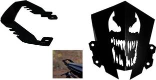 acube mart mt15 short visor monster with Grab Rail For Yamaha MT 15 fit Both V1 & V2 black Bike Headlight Visor