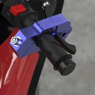 SMOXY Motorcycle Scooter Handlebar Lock Blue Quick Release Lock, Folding Locks