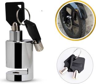 OBEROI'S TRADERS Stainless Steel Heavy Duty Disc Break Security Lock For All Bikes and Scooty Disc Lock