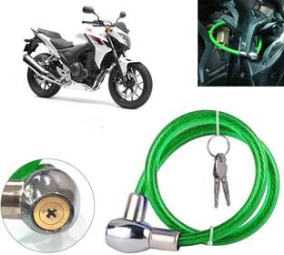 AUTO PEARL Multipurpose Heavy Duty, Goti Lock for CB 400 Cable Key Lock for Bikes, Bicycle, Helmet, Luggage_222 Chain Lock