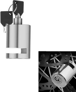 HALLOWS Motorcycle Stainless Steel Heavy Duty Painted Finish Disc Brake Anti Theft Brake Disc/Disk Lock Security Anti-Theft Safety With 2 Ke Disc Lock