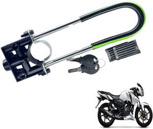Generox Security Lock for Apache RTR 150 Green and Black Apache RTR 150 U Lock