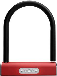 ALLEXTREME Bluetooth Anti Theft U Lock with Combination Password & App Unlock for Bike ANS-U1L Bluetooth Anti Theft U Lock with Combination Password & App Unlock for Car, Motorcycle, Bicycle & Home Wheel Lock