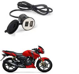 FKOK Stylist Bike USB Charger Socket Power Outlet 5V 2 A For Apache RTR 160 12 A Bike Mobile Charger