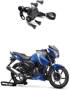 Enfield Works MultiFunctional Mobile Holder with USB Charger Mototrcycle Mobile Holder EW-611 2.1 A Bike Mobile Charger
