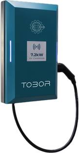 Tobor 7.2kW EV(Electric Vehicle) Type 2 Single Gun AC Charger for 4 Wheelers Per Phase 32 A Bike Mobile Charger