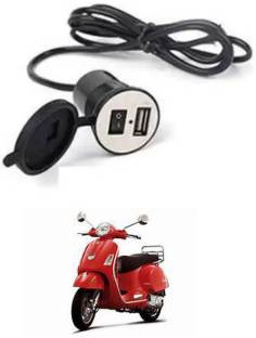 FKOK Stylist Bike USB Charger Socket Power Outlet 5V 2 A For Piaggio Vespa 12 A Bike Mobile Charger