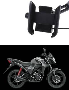 आबिक्स Bike Mobile Fast Charger with Holder compatible for CB Shine SP बाइक मोबाइल चार्जर