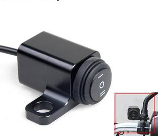 AMIRIDE NEW 12V Switch Motorcycle ON-OFF-ON Switch Button Waterproof 16 A Bike Mobile Charger