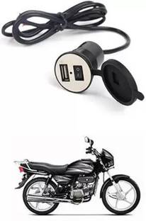 Autofasters Socket Power Outlet 5V 2 A for Splendor Plus 12 A Bike Mobile Charger 100 A Bike Mobile Charger