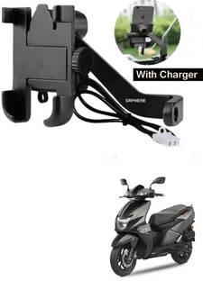 SRPHERE Aluminum Alloy C2 Waterproof bike mobile holder With Charger For NTORQ Bike Mobile Holder