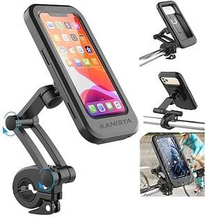 SEAHAVEN Fully Covered Handlebar Mobile Phone Mount Holder with 360° Rotation for Bike Bike Mobile Holder