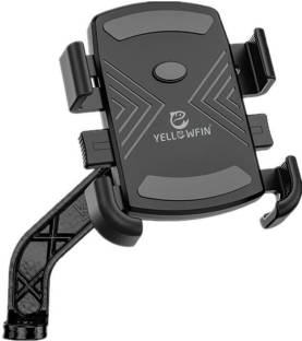 Yellowfin Quick Release Button Controlled Mobile Holder For Bikes | Scooters | Motorcycles Bike Mobile Holder