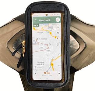 LIKEBIKE Mobile Holder Pouch Bag For Activa Jupiter Pleasure All Scooter Scooty 7 Inches Bike Mobile Holder