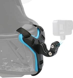 FITUP Motorcycle Helmet Chin Mount Holder Integrated Helmet Belt Accessory Bike Mobile Holder