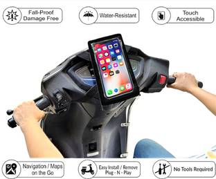 Hamza Store Universal Waterproof Mobile Holder / Pouch-Bag for All Scooters Scooty Bike Mobile Holder