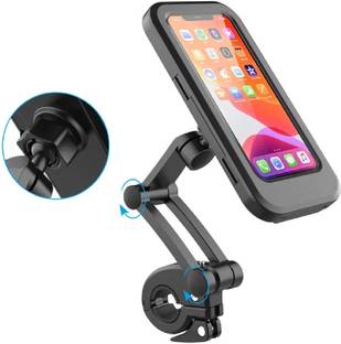 SEASPIRIT Universal Motorcycle Mobile Holder with Waterproof Phone Case – 360° Rotation Bike Mobile Holder