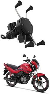 AYW Bike Mobile X-Grip Holder With Charger For Hero-Passion-Xtec Bike Mobile Holder