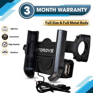 Otoroys Aluminum Alloy Bicycle Motorcycle Phone Holder Bracket Mobile Mount Charger Bike Mobile Holder