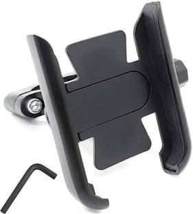 NSV Universal CNC, Bike, Scotty, Cycle Handlebar Mount Holder Stand for 3.5-6.2 Inch Mobile, GPS, Action Camera, Anti-Slip Fixed Bracket Shockproof Bike Mobile Holder