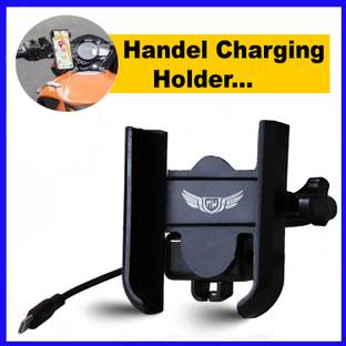Flipkart SmartBuy Pre-Install C-Type Cable Version 3 Metal Body 360 Degree Rotating Handle Fitting Bike Mobile Holder