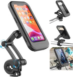 parspar Waterproof Bike And Motorcycle Cell Phone Holder With 360° Adjustable Rotation Bike Mobile Holder