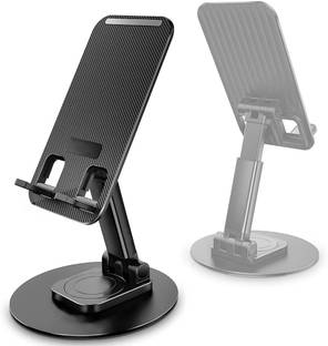 dikvelp Metal Base Phone Stand Holder 360° Rotatable Mobile Stand for Table Bike Mobile Holder