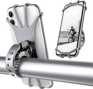 V2H Motorcycle Bicycle Holder Stand 360 Degree Rotating Stroller Silicone Snap(Grey) Bike Mobile Holder