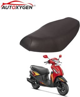 Autoxygen Pleasure PU Leather Scooter Single Bike Seat Cover For TVS Pleasure