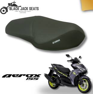 blackjackseats AEROX 155 BSVI PLAIN Single Bike Seat Cover For Yamaha Aerox 155