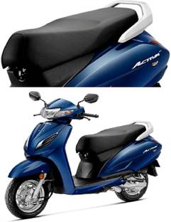Lakshmina Enterprises Scooter Seat Cover Cushion Black Single Scooty Bike Seat Cover Single Bike Seat Cover For Honda Activa, Activa 125, Activa i, Activa 3G, Activa 4G, Activa 5G, Activa 6G