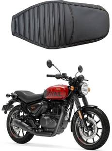 MILACHIN Embossed Seat Cover for Hunter Bike 350 Waterproof (Black) Single Bike Seat Cover For Royal Enfield 350 Twin Spark