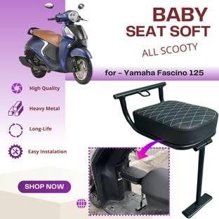 SRPHERE High Quality Heavy Metal Folding Baby Seat For Yamaha Fascino 125 Single Bike Seat Cover For Honda, Hero, TVS, Suzuki Access 125, Access, Activa, Activa 3G, Activa 4G, Activa 5G, Activa 6G, Jupiter, Burgman