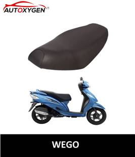 Autoxygen Wego PU Leather Scooter Single Bike Seat Cover For TVS Wego