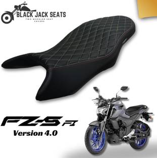 blackjackseats FZ-S Version 4.0 Diamond Cut Seat Cover – Premium Stitching, High-Density Foam Single Bike Seat Cover For Yamaha FZ-S