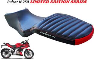 AUTOLEOPARD PULSAR N 250 REAR RED PARALLEL BIKE SEAT COVER Split Bike Seat Cover For Bajaj Pulsar