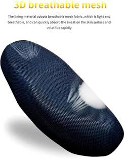 Lakshmina Enterprises 4XL_239_Free Size 3D Bike/Scooty Seat Cover Breathable Mesh Net Bike Seat Cover Single Bike Seat Cover For TVS Pep Plus