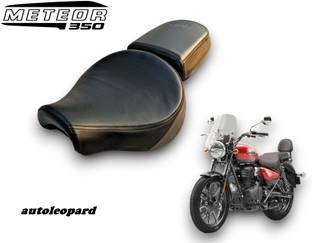 AUTOLEOPARD METEOR 350 BS6 BLACK BIKE SEAT COVER Split Bike Seat Cover For Royal Enfield Meteor