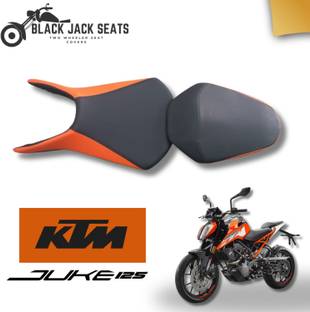 blackjackseats DUKE 125 SP Electronic Orange Design with added high density foam Split Bike Seat Cover For KTM Duke 200