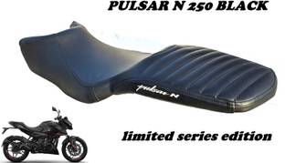 AUTOLEOPARD PULSAR N 250 PARALLEL BLACK SPLIT BIKE SEAT COVER Split Bike Seat Cover For Bajaj Pulsar