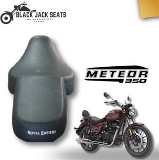 blackjackseats METEOR PLAIN Split Bike Seat Cover For Royal Enfield Meteor
