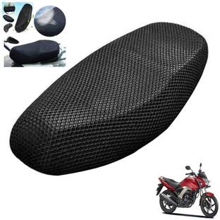 Zirxa Free Size 3D Scooty/Scooter Seat Cover net seat cover Single Bike Seat Cover For Honda CD