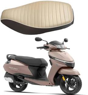 carbox [Beige, Brown] 6mm Fome Fit For Size Single Bike Seat Cover For NA Activa 4G, Activa 5G, Activa 6G, Dio, Grazia, Aviator, Ray, NTorq 125, Wego, Fascino, Burgman, Jupiter