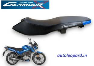AUTOLEOPARD NEW GLAMOUR X 125 PREMIUM QUALITY SOFT FEEL एकल बाइक सीट कवर Hero Glamour  के लिए