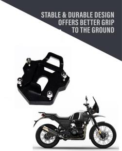 ABC Black Stainless Steel Side Stand Extender for Himalayan 450 BS6- Bike Side Stand